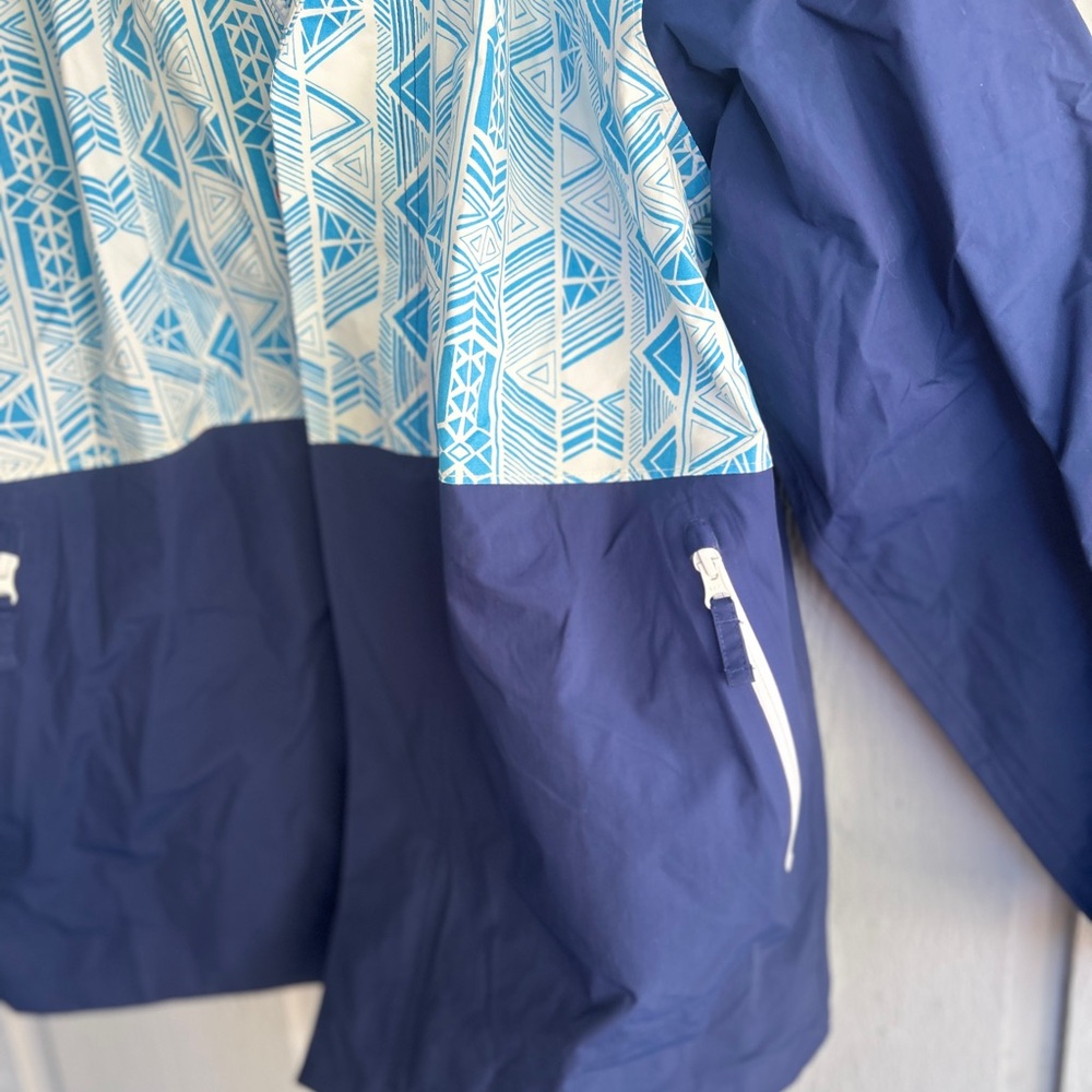 Chubbies‎ Blue and White Geometric Windbreaker Mens size Medium - Picture 3 of 8